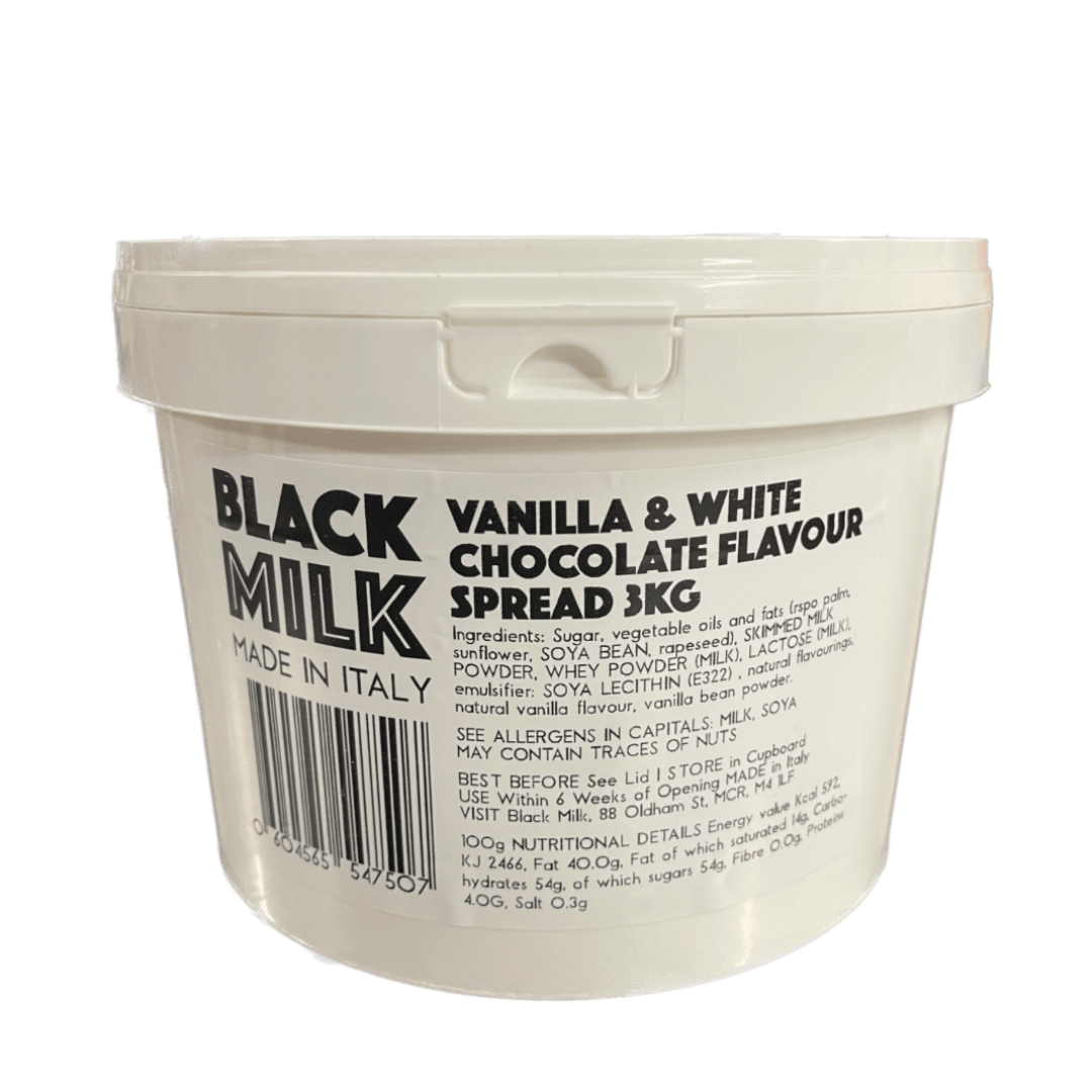 White Chocolate Spread for Catering 3kg Black Milk