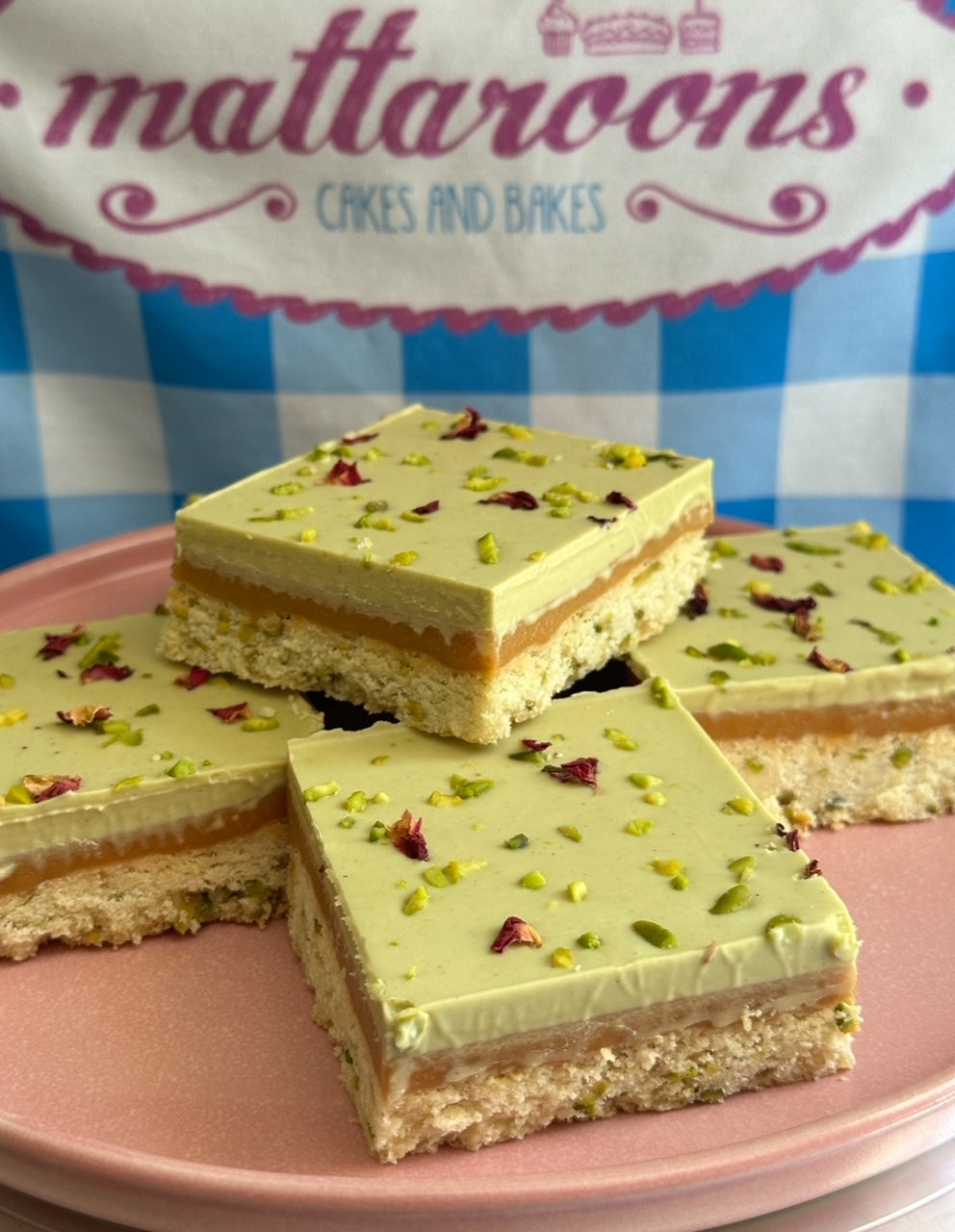 Pistachio Millionaires shortbread