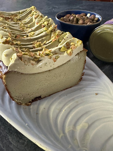 Burnt Basque Pistachio Cheesecake