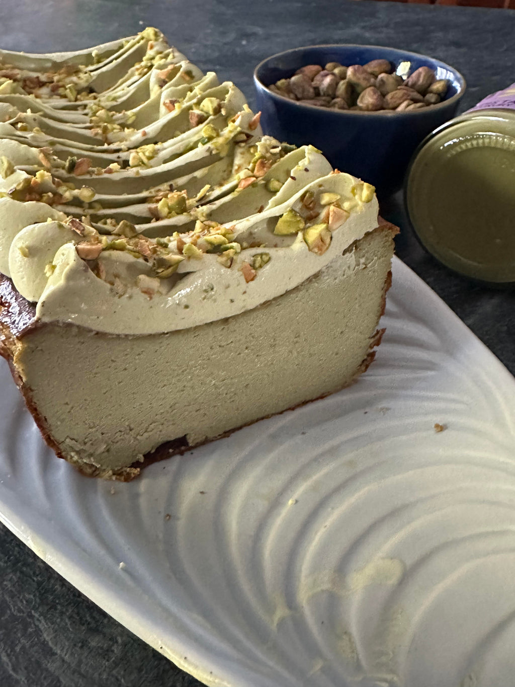 Pistachio Burnt Basque Cheesecake – Black Milk