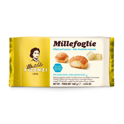 Matilde Vicenzi Bocconcini puff pastry bites with milk cream, 100g